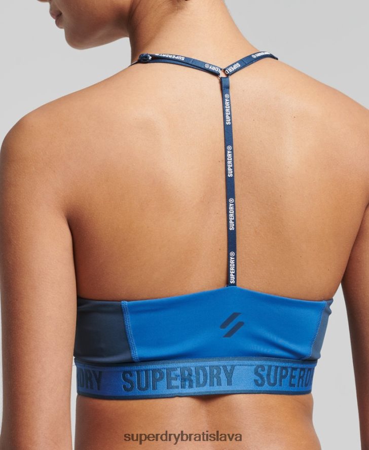 Superdry ženy elastická podprsenka so stredným nárazom 6B4ZTR4198 oblečenie Modrá