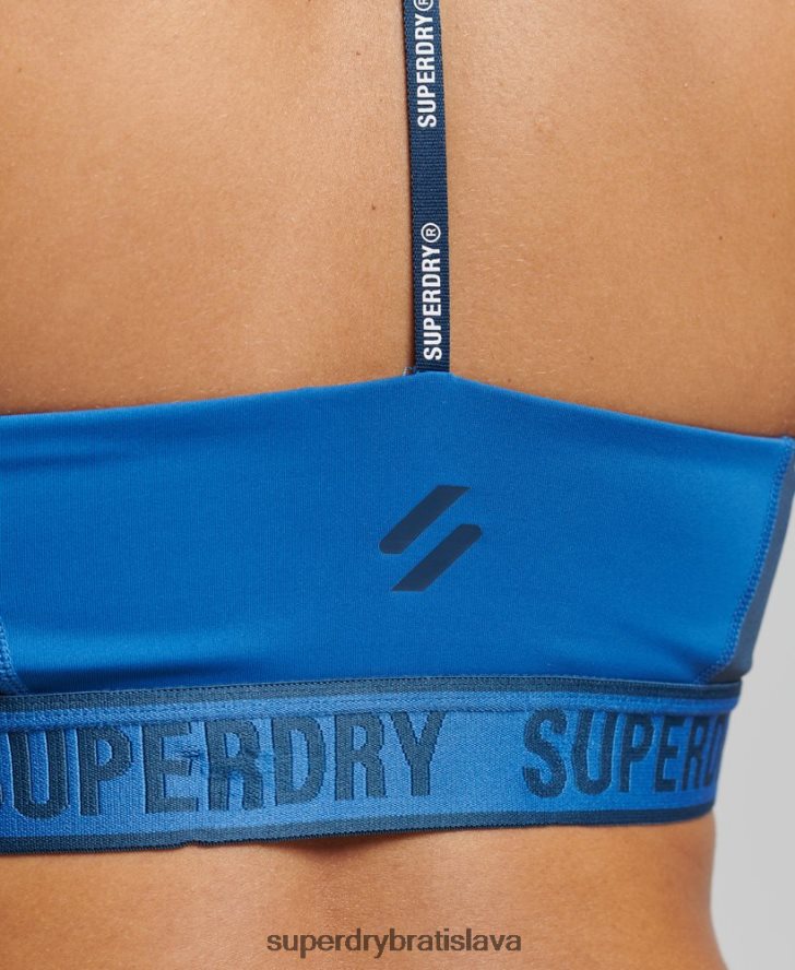 Superdry ženy elastická podprsenka so stredným nárazom 6B4ZTR4198 oblečenie Modrá