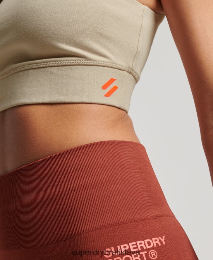 Superdry ženy športová podprsenka z organickej bavlny 6B4ZTR4175 oblečenie béžová