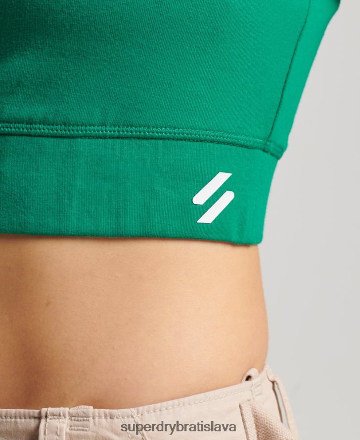Superdry ženy športová podprsenka z organickej bavlny 6B4ZTR4194 oblečenie zelená