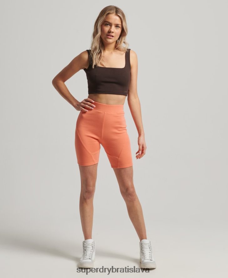 Superdry ženy tech top podprsenka 6B4ZTR2997 oblečenie hnedá