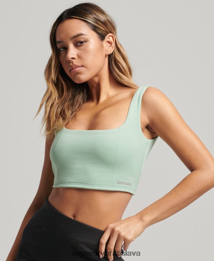 Superdry ženy tech top podprsenka 6B4ZTR2998 oblečenie zelená