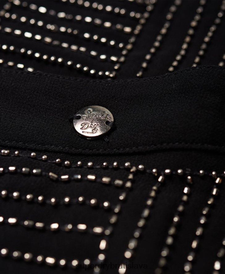 Superdry ženy ľadovcovú sukňu 6B4ZTR4168 oblečenie čierna