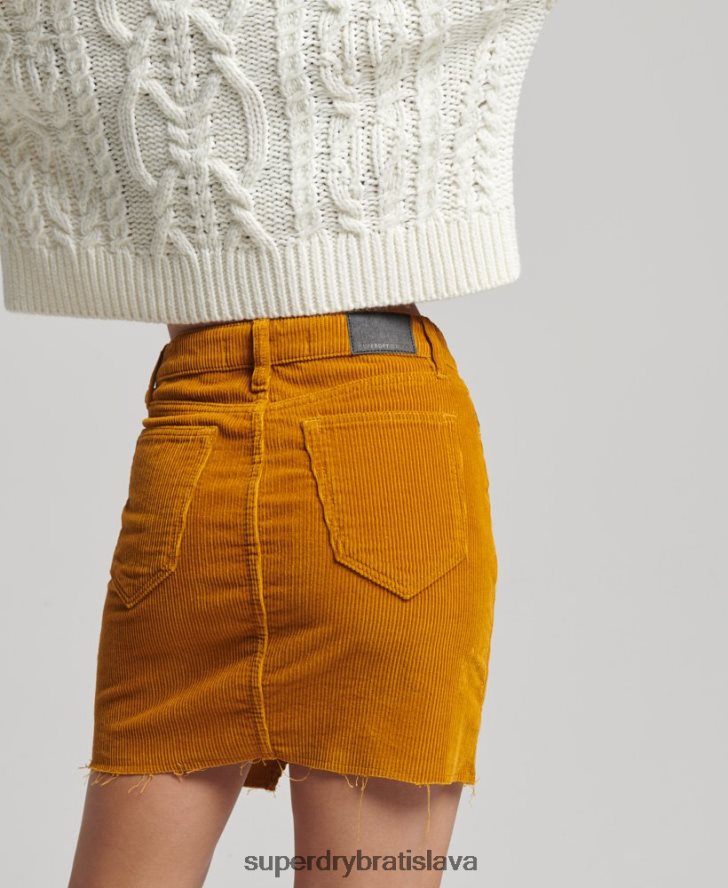 Superdry ženy džínsová minisukňa 6B4ZTR6616 oblečenie žltá