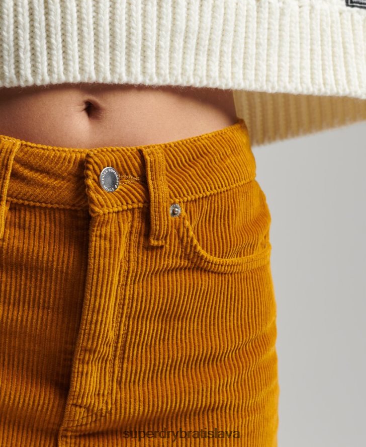 Superdry ženy džínsová minisukňa 6B4ZTR6616 oblečenie žltá