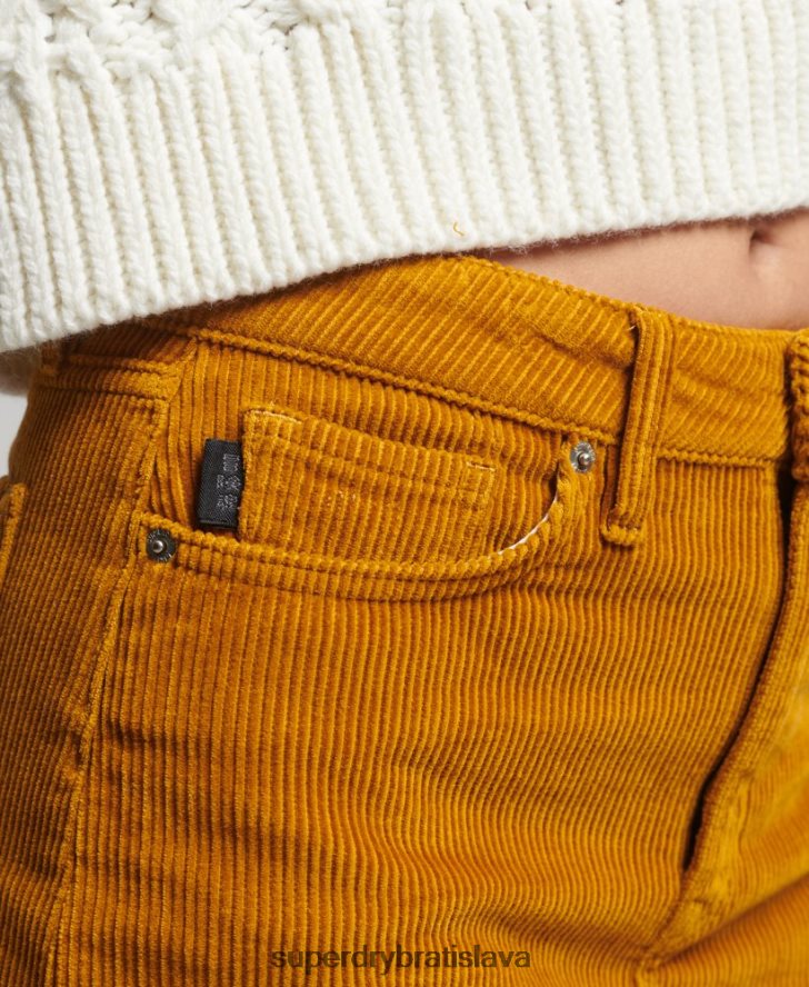 Superdry ženy džínsová minisukňa 6B4ZTR6616 oblečenie žltá