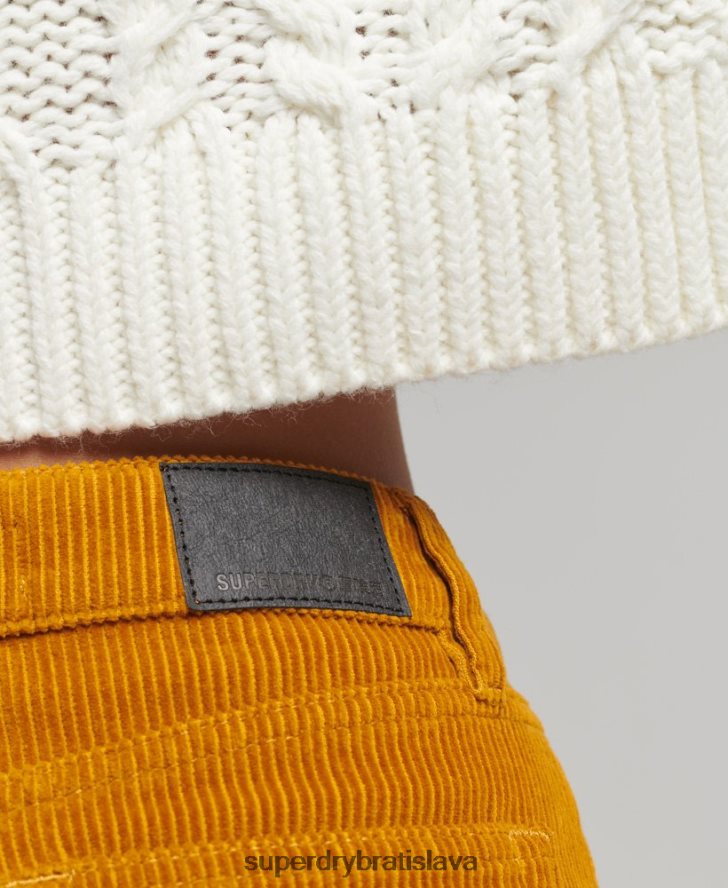 Superdry ženy džínsová minisukňa 6B4ZTR6616 oblečenie žltá