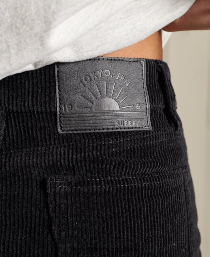 Superdry ženy šnúrová minisukňa 6B4ZTR6709 oblečenie tmavošedý