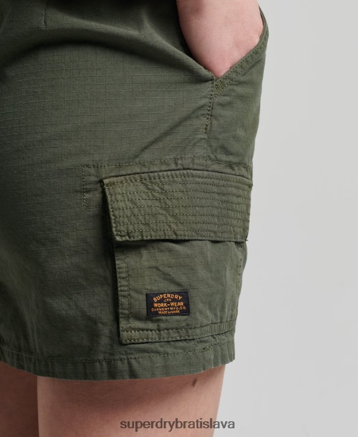 Superdry ženy vintage úžitková minisukňa 6B4ZTR6519 oblečenie kaki