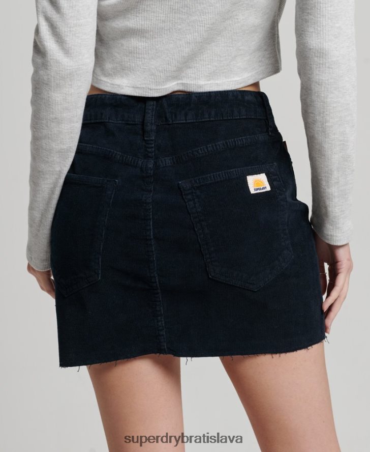 Superdry ženy vintage šnúrová minisukňa 6B4ZTR4137 oblečenie námorníctvo