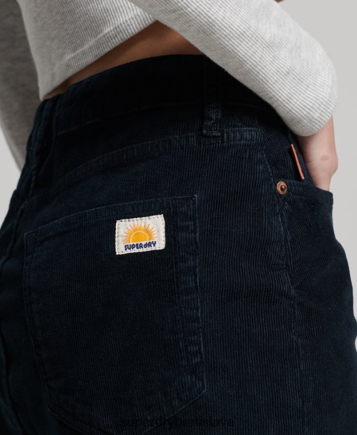 Superdry ženy vintage šnúrová minisukňa 6B4ZTR4137 oblečenie námorníctvo