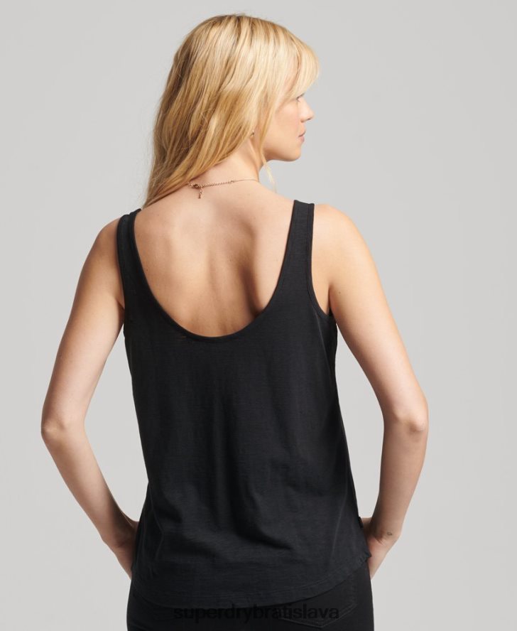 Superdry ženy Vreckové tielko studios z organickej bavlny 6B4ZTR6771 oblečenie čierna