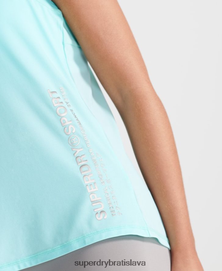 Superdry ženy chladivé voľné tielko 6B4ZTR4211 oblečenie Modrá