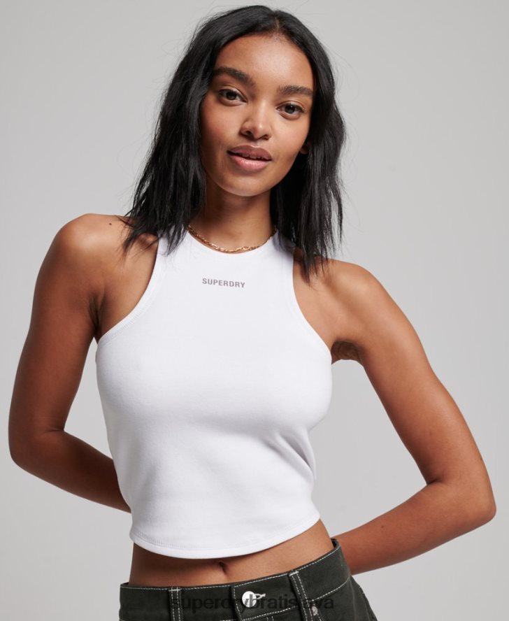 Superdry ženy code tech racer vesta 6B4ZTR2965 oblečenie biely