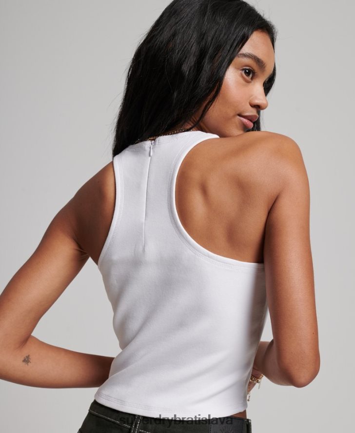 Superdry ženy code tech racer vesta 6B4ZTR2965 oblečenie biely