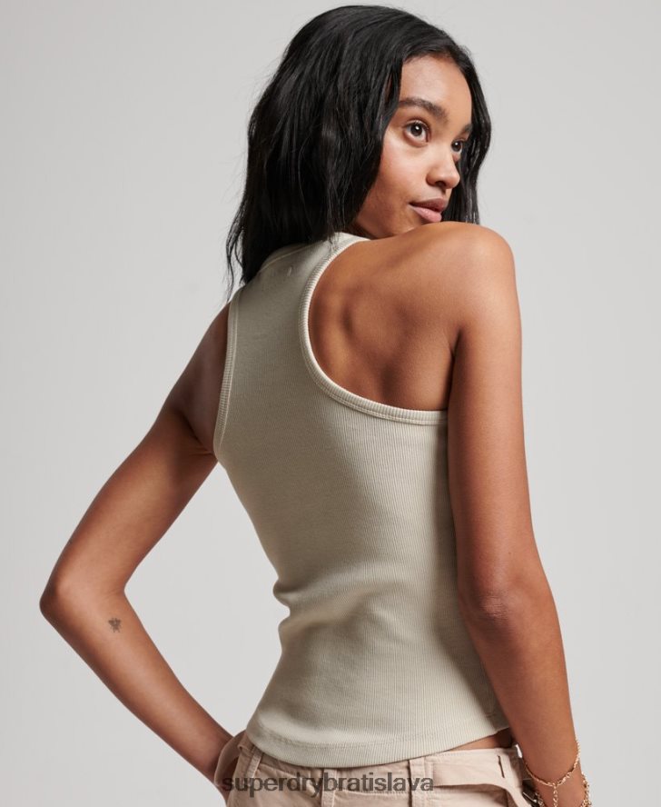 Superdry ženy nevyhnutné tielko 6B4ZTR2896 oblečenie béžová