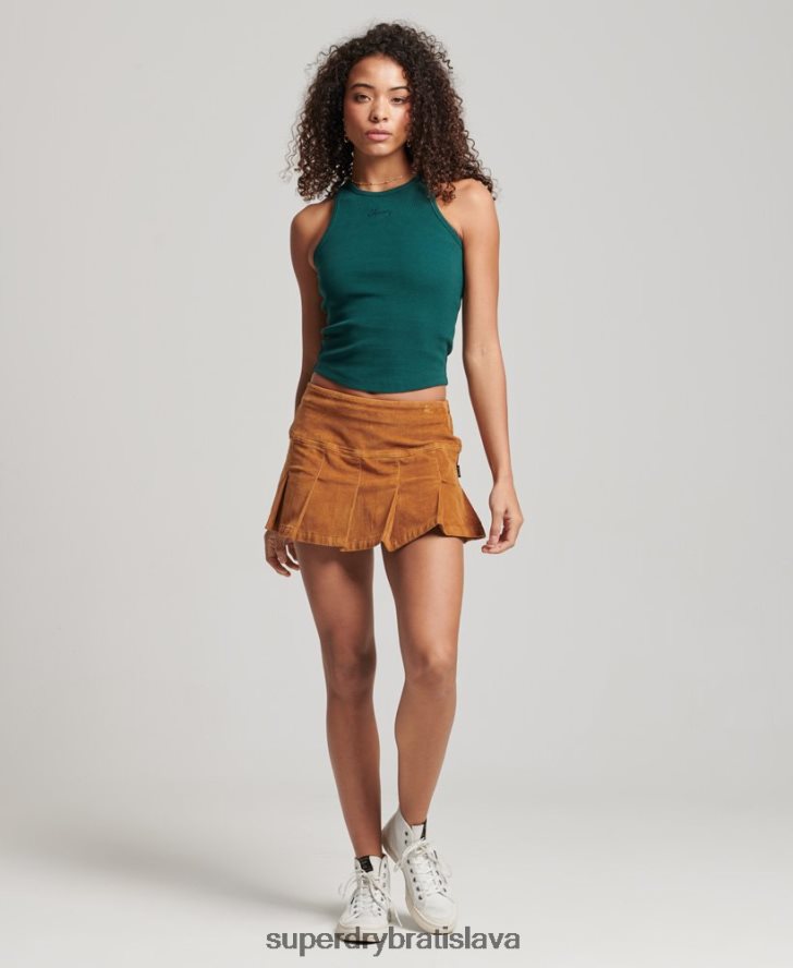 Superdry ženy nevyhnutné tielko 6B4ZTR2915 oblečenie zelená