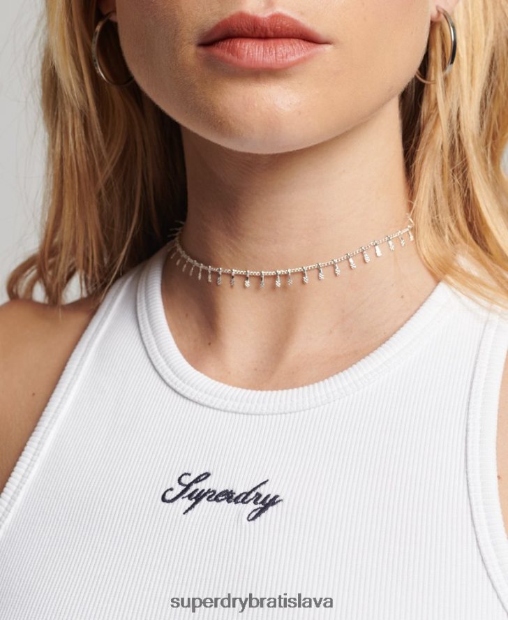 Superdry ženy nevyhnutné tielko 6B4ZTR3008 oblečenie biely