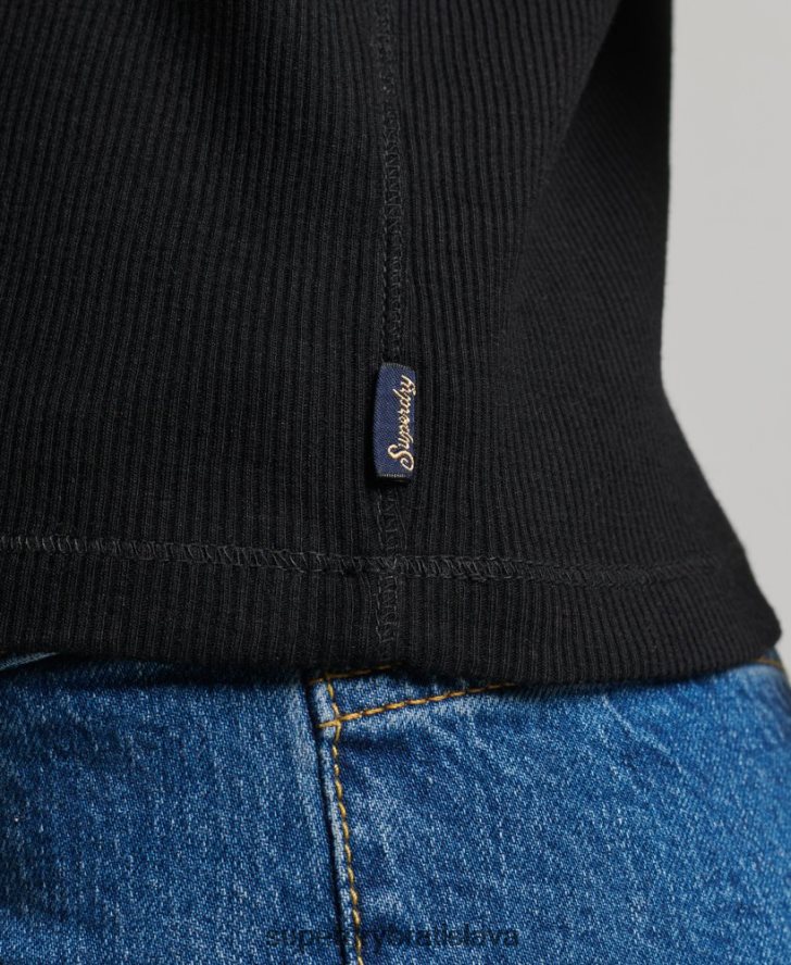 Superdry ženy pretekárske tielko 6B4ZTR2882 oblečenie čierna