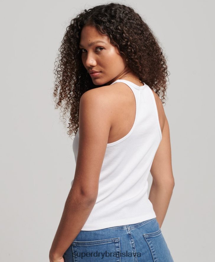 Superdry ženy pretekárske tielko 6B4ZTR2895 oblečenie biely