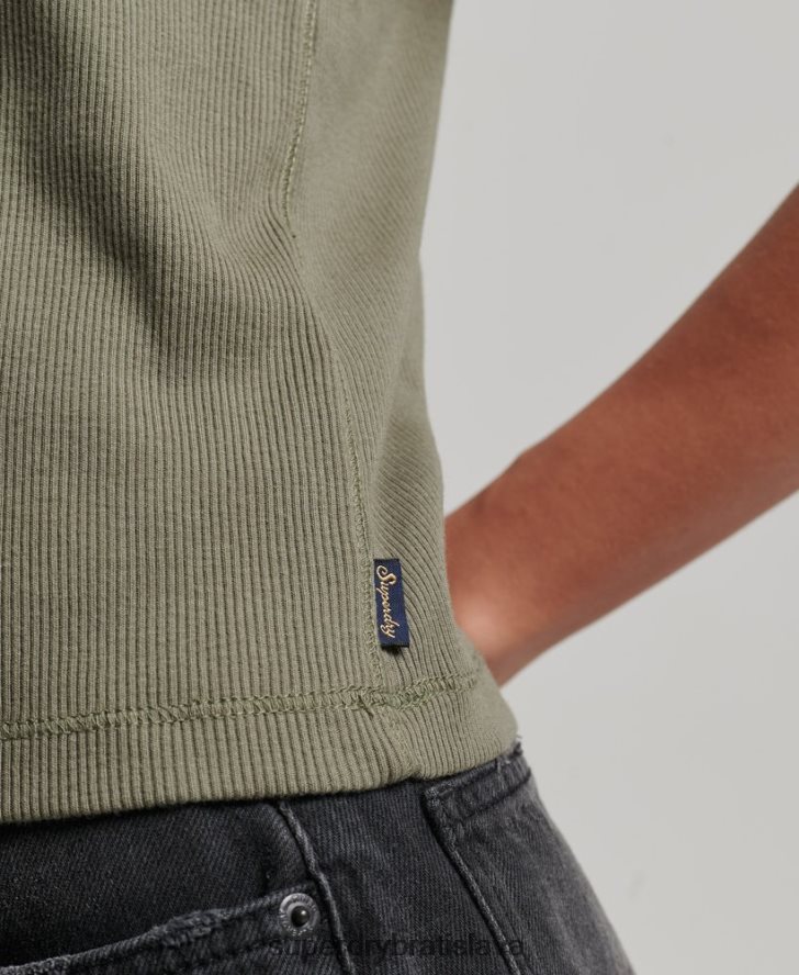 Superdry ženy pretekárske tielko 6B4ZTR2909 oblečenie zelená