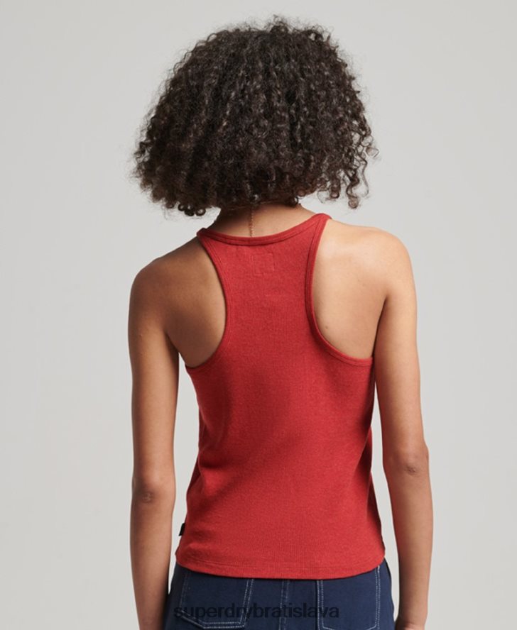 Superdry ženy pretekárske tielko 6B4ZTR2924 oblečenie červená