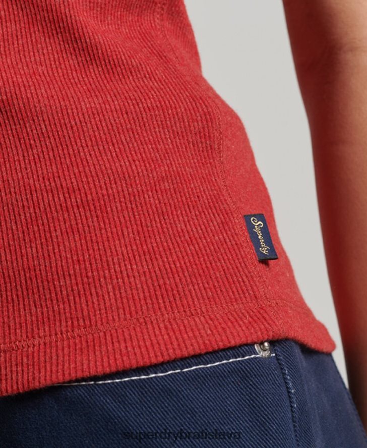 Superdry ženy pretekárske tielko 6B4ZTR2924 oblečenie červená