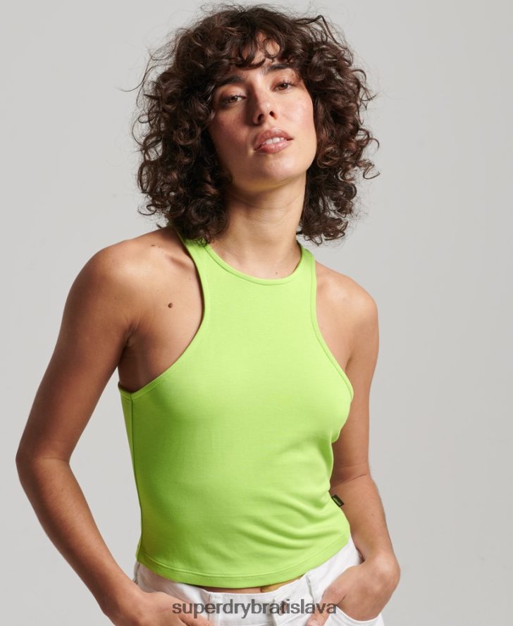 Superdry ženy pretekárske tielko s dresom studios 6B4ZTR2982 oblečenie zelená