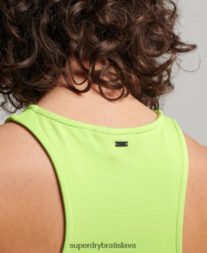 Superdry ženy pretekárske tielko s dresom studios 6B4ZTR2982 oblečenie zelená