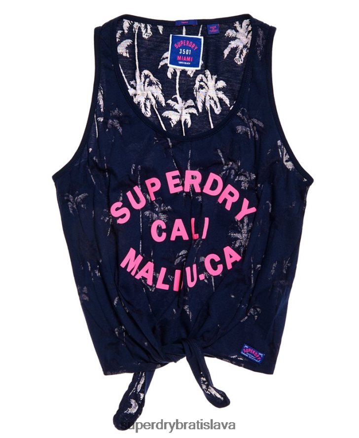 Superdry ženy surfové plážové tielko 6B4ZTR6784 oblečenie námorníctvo