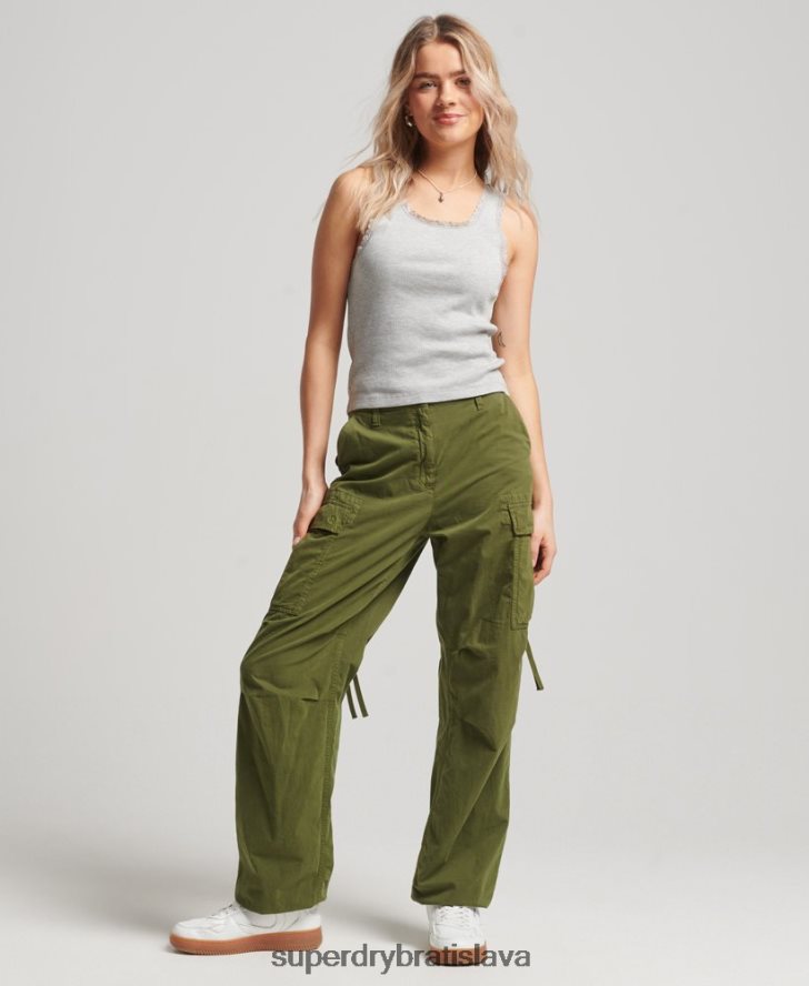Superdry ženy tielko s čipkovaným lemom 6B4ZTR2330 oblečenie sivá