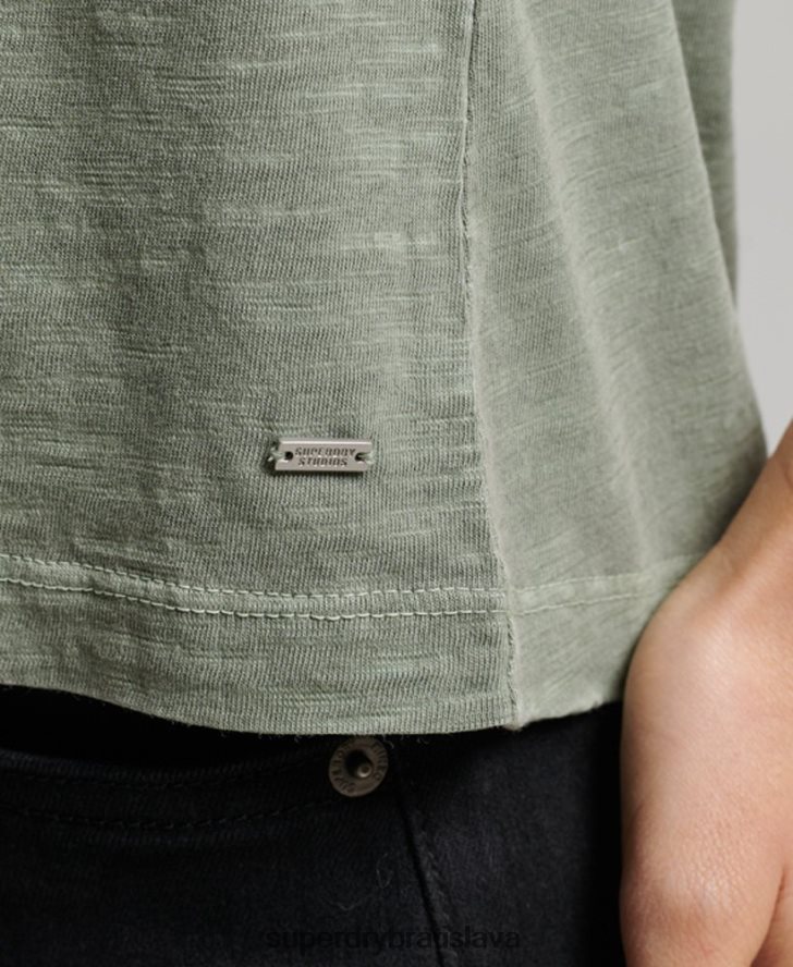 Superdry ženy tielko studios jersey 6B4ZTR2878 oblečenie zelená
