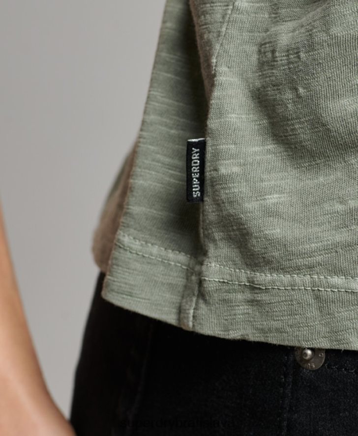 Superdry ženy tielko studios jersey 6B4ZTR2878 oblečenie zelená