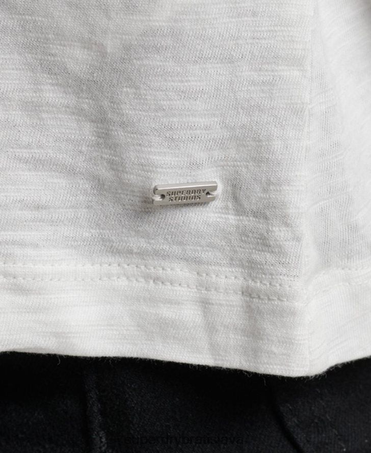 Superdry ženy tielko studios jersey 6B4ZTR3006 oblečenie biely