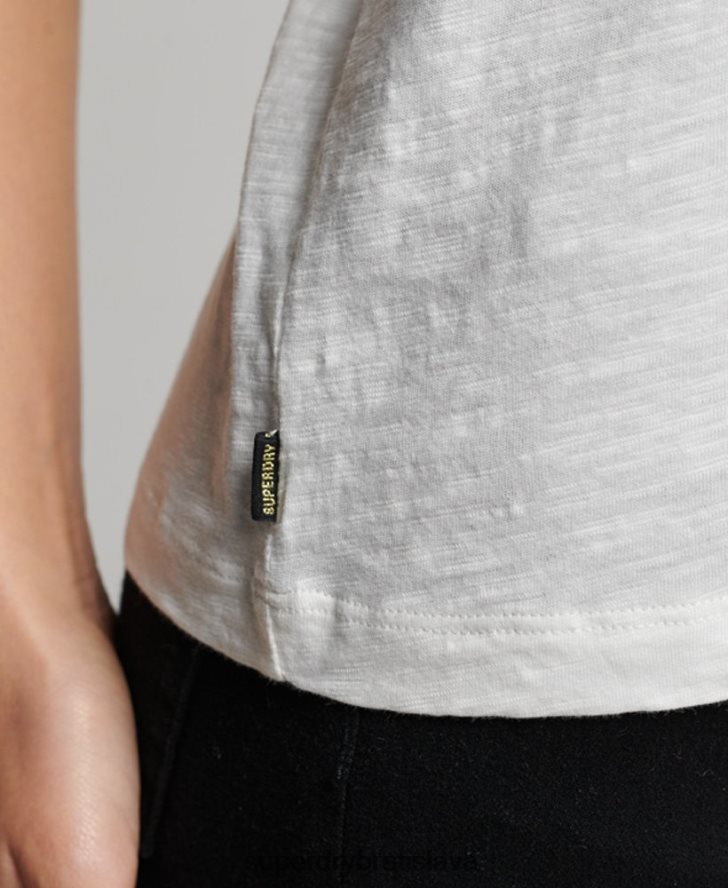 Superdry ženy tielko studios jersey 6B4ZTR3006 oblečenie biely