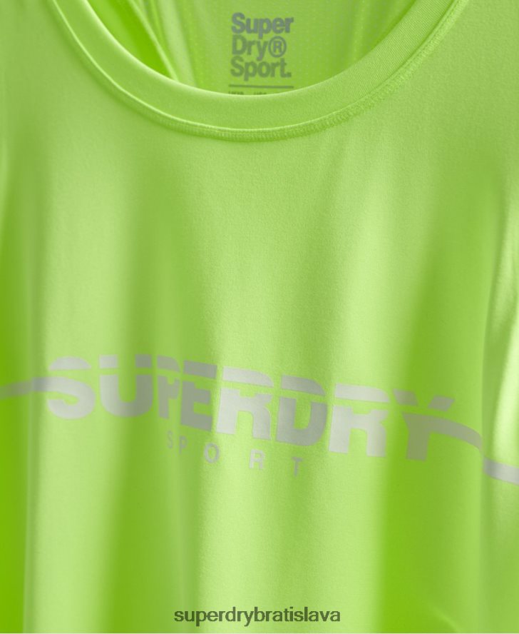 Superdry ženy tréningové vesty do telocvične 6B4ZTR3082 oblečenie žltá