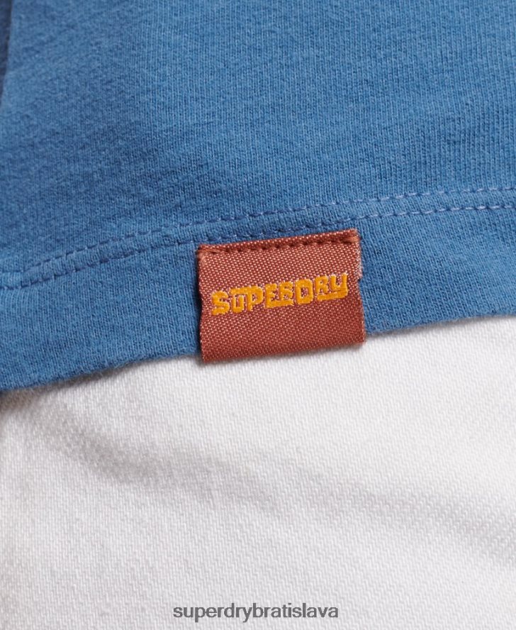 Superdry ženy vintage cooper klasické tielko 6B4ZTR2284 oblečenie Modrá