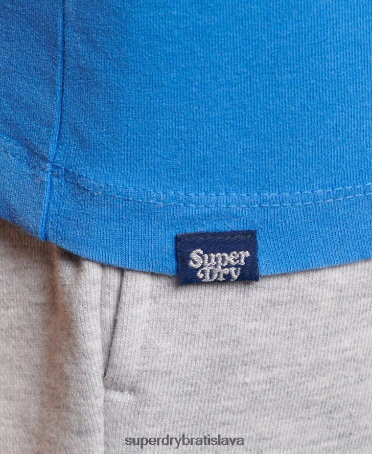 Superdry ženy vintage rolka s vestou 6B4ZTR2174 oblečenie Modrá