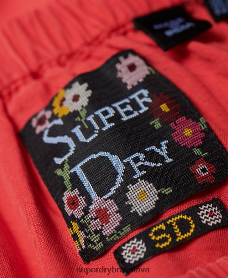 Superdry ženy helena top 6B4ZTR3075 oblečenie červená