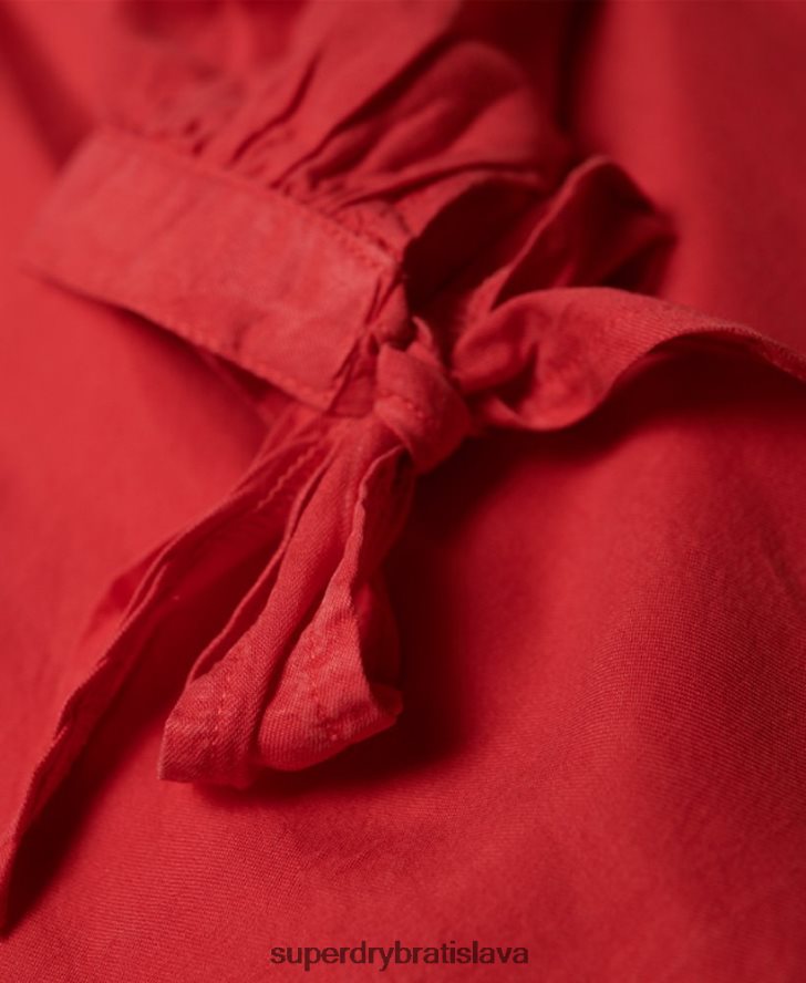 Superdry ženy helena top 6B4ZTR3075 oblečenie červená