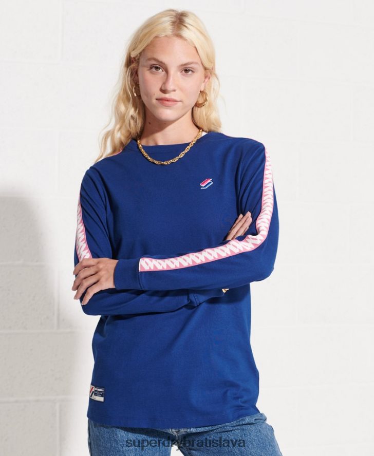 Superdry ženy hore s logom kódu 6B4ZTR3073 oblečenie námorníctvo