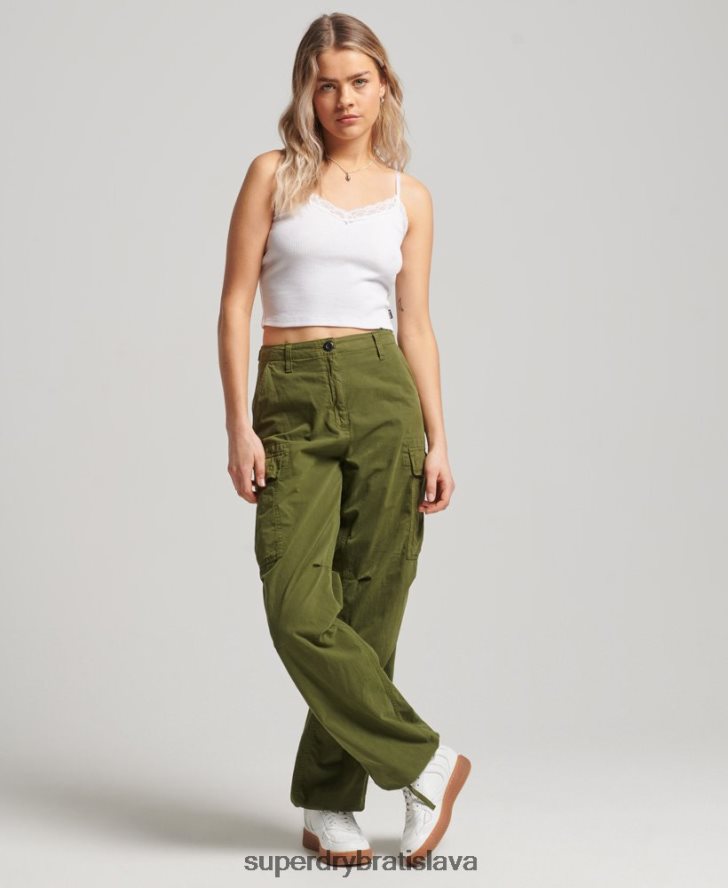 Superdry ženy rebrový čipkovaný trim cami top 6B4ZTR1988 oblečenie biely