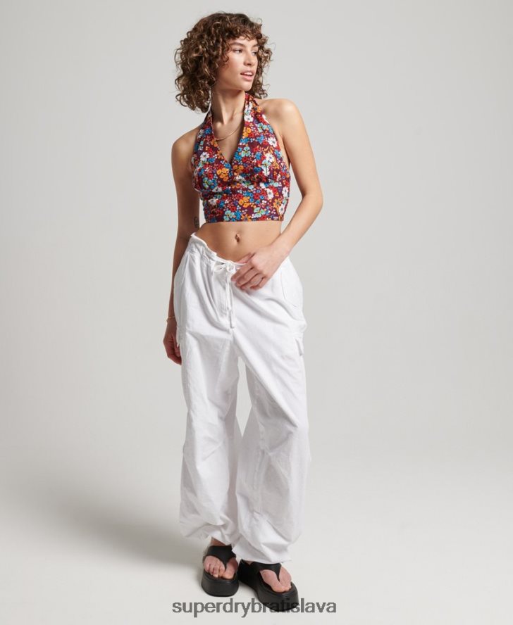 Superdry ženy vintage halter top 6B4ZTR3007 oblečenie multi