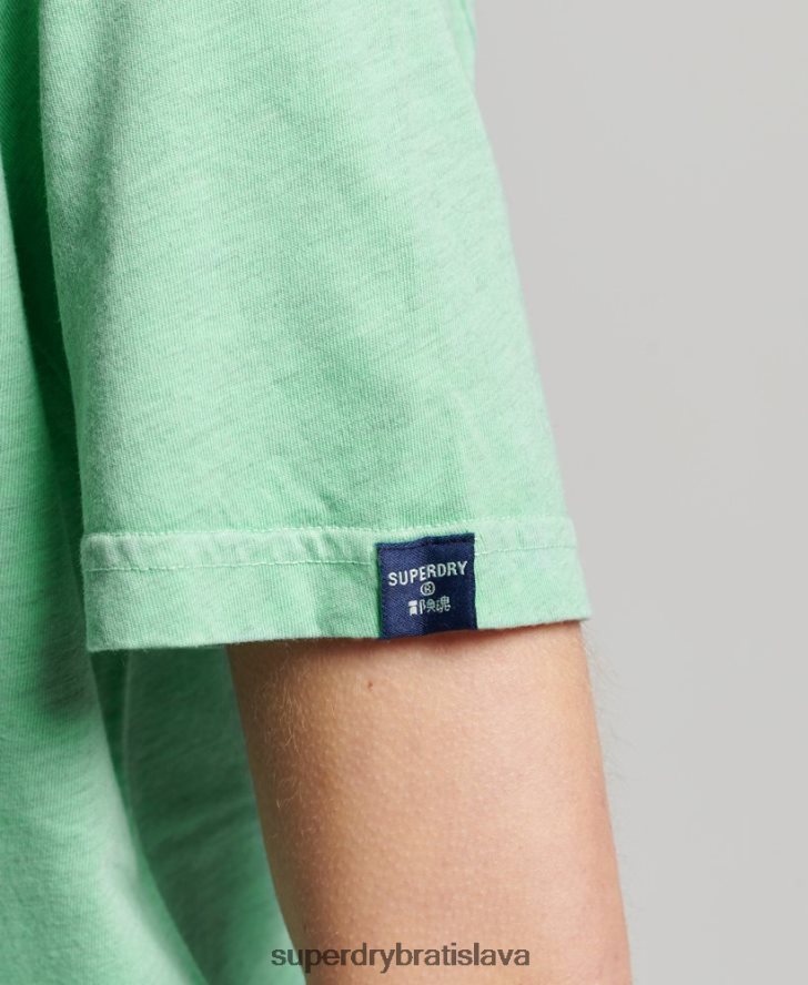 Superdry ženy Cooper klasické tričko s logom 70. rokov 6B4ZTR2727 oblečenie zelená