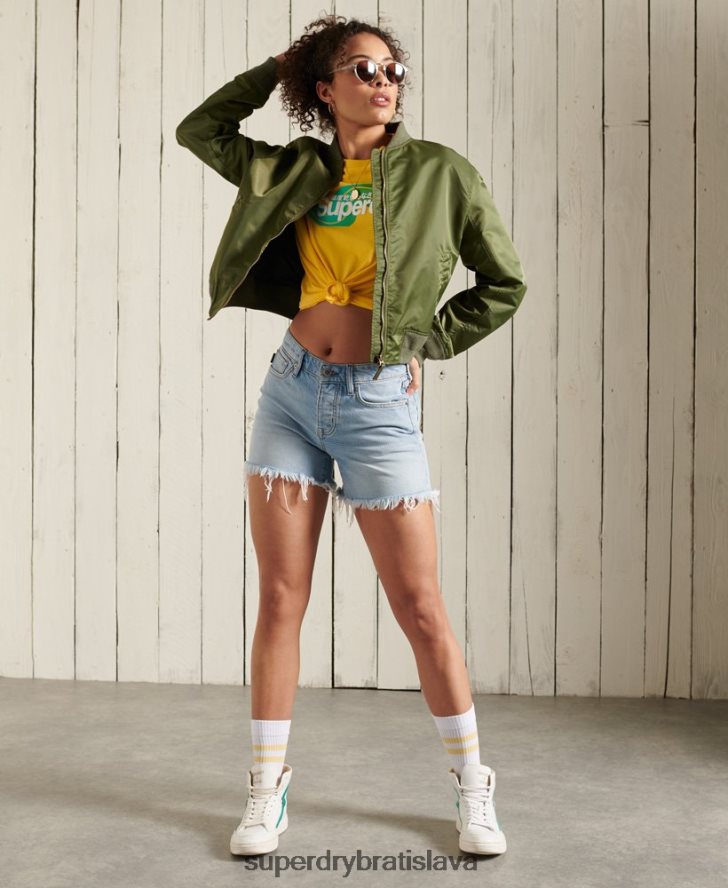 Superdry ženy Core logo cali tričko 6B4ZTR6263 oblečenie žltá