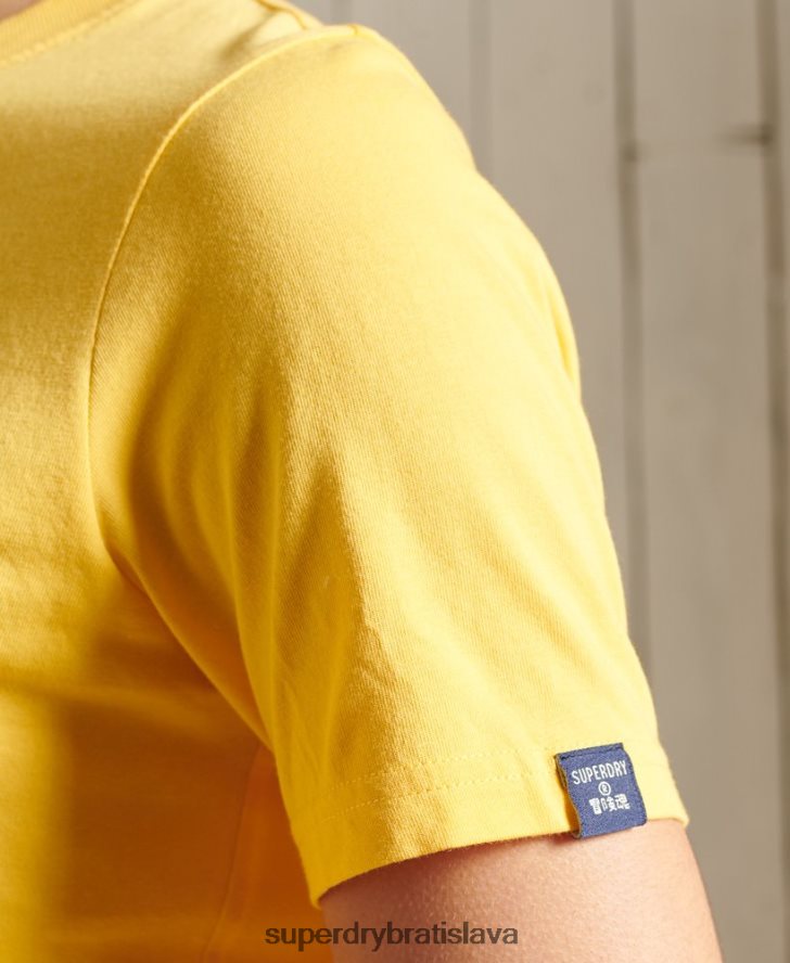 Superdry ženy Core logo cali tričko 6B4ZTR6263 oblečenie žltá