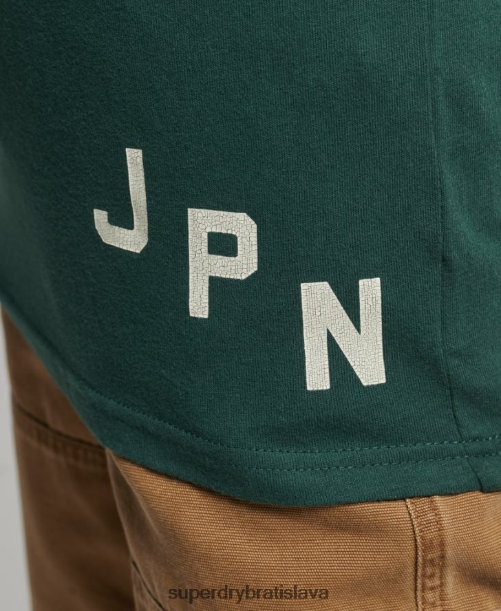 Superdry ženy Klasické športové tričko voľného strihu 6B4ZTR6762 oblečenie zelená