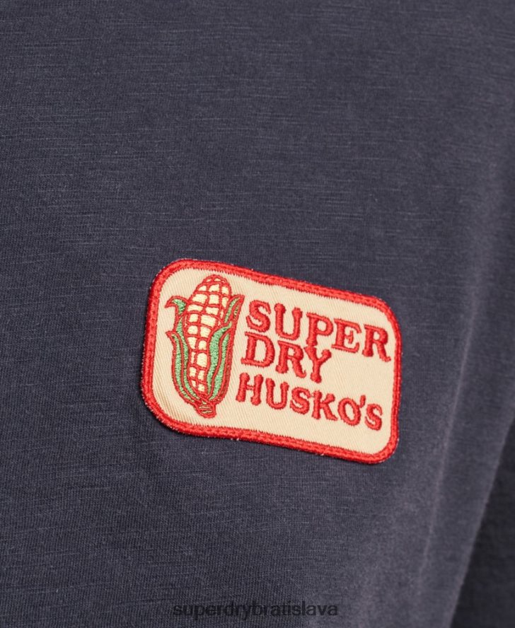 Superdry ženy Tričko voľného strihu s logom 90. rokov 6B4ZTR2836 oblečenie námorníctvo