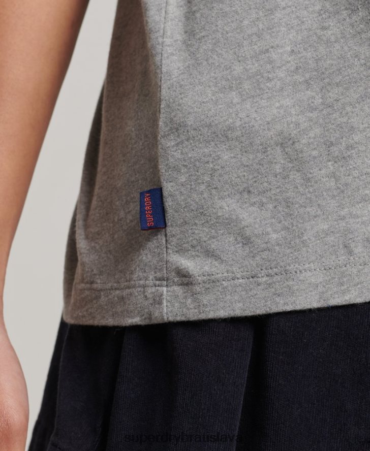 Superdry ženy Vintage baseballové tričko z organickej bavlny 6B4ZTR6186 oblečenie zelená