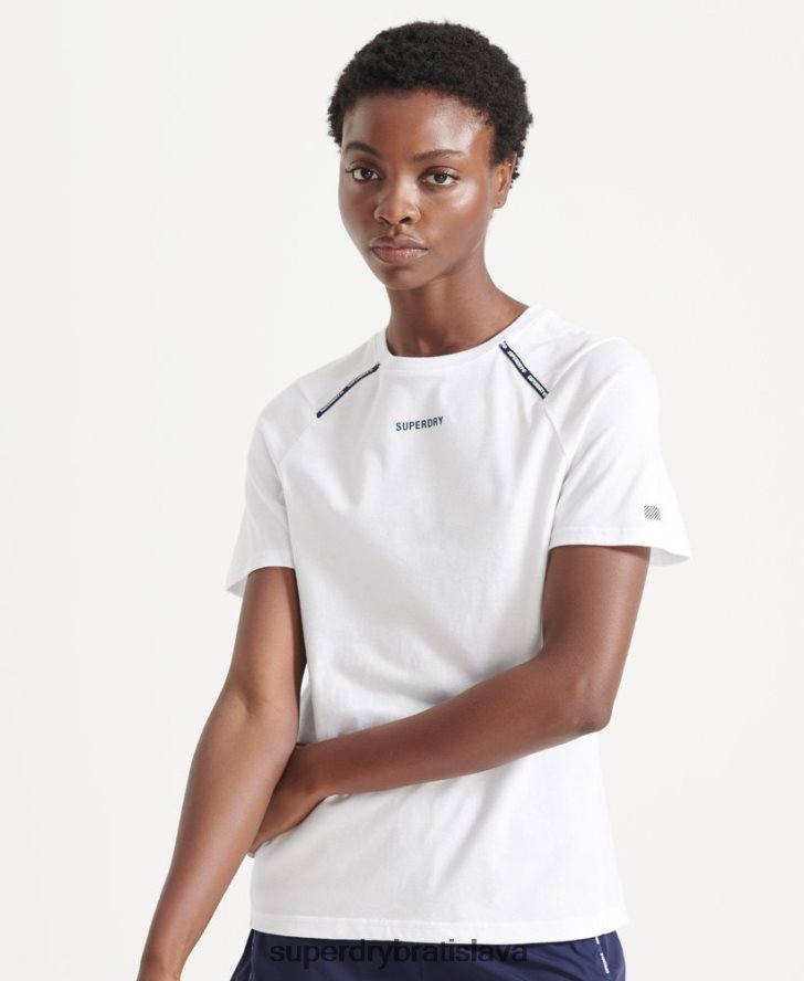Superdry ženy tričko s krátkym rukávom 6B4ZTR6344 oblečenie biely
